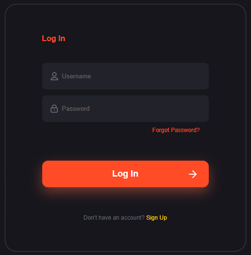 Freshbet mobile login screen